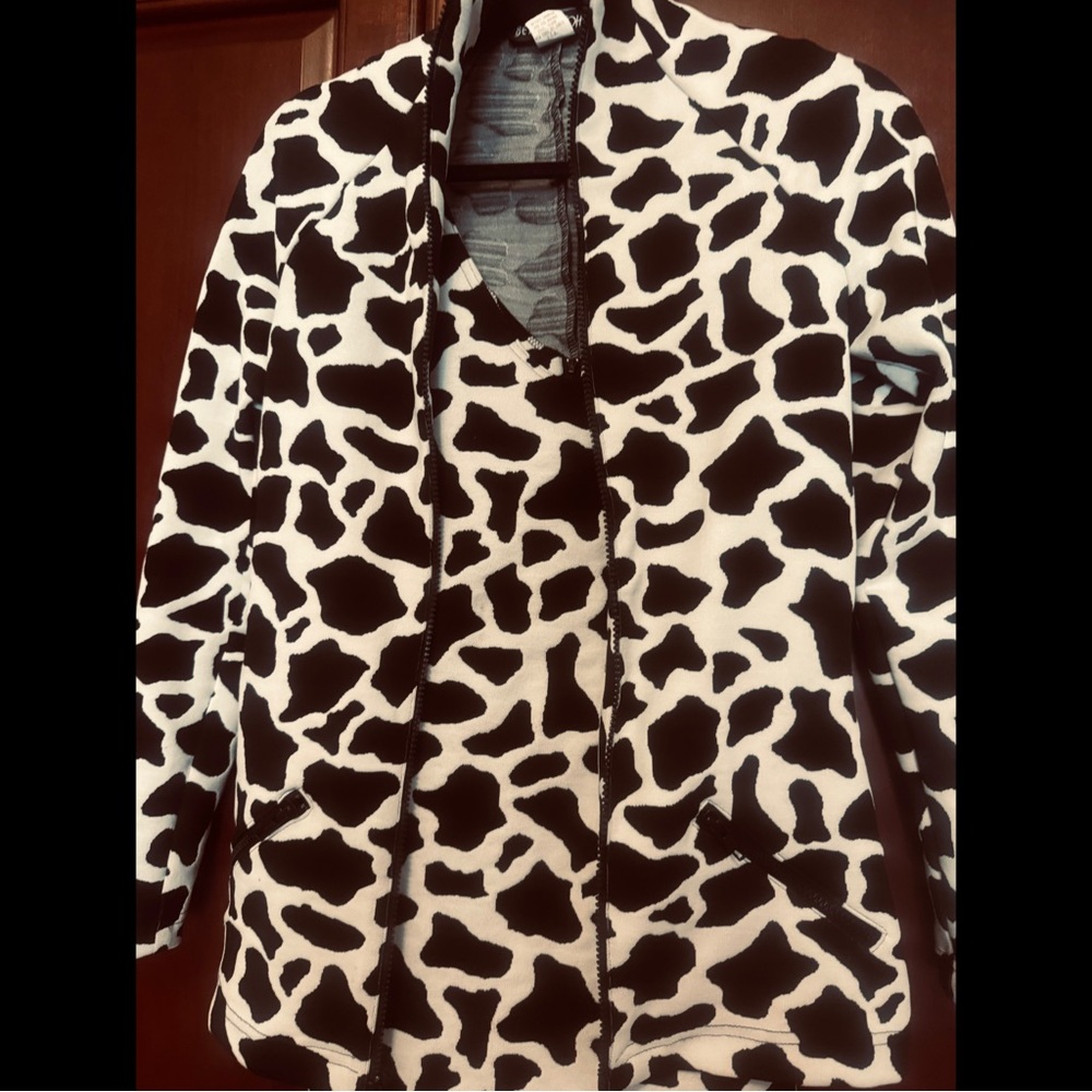 Vintage Betsey Johnson Cow Print Women's Jacket & Dress Set